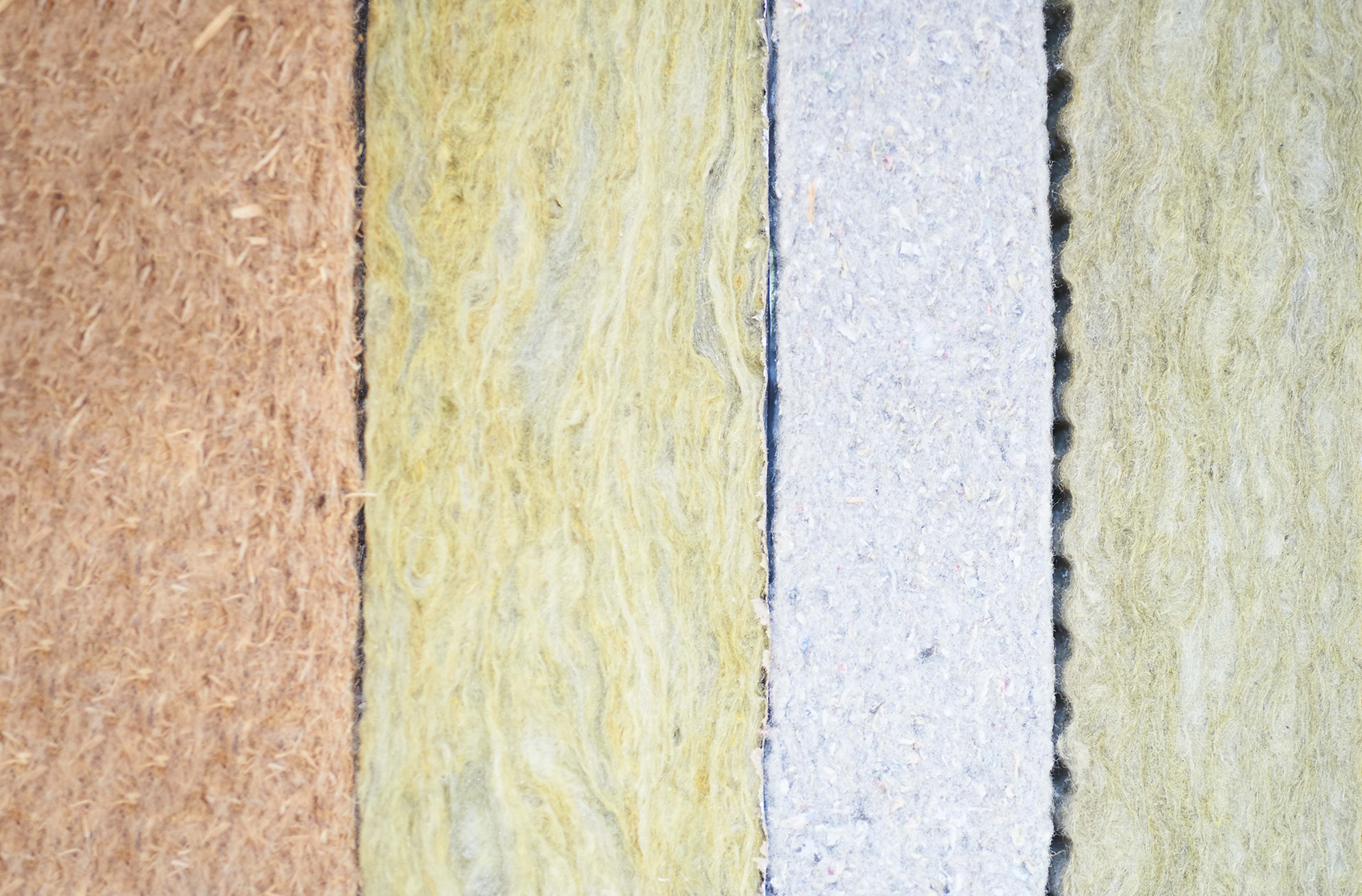 Production and finishing of insulation materials