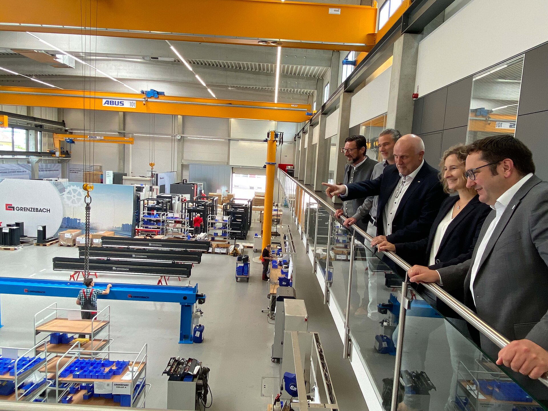 Delegation bei Grenzebach zum Austausch zu Wirtschaft & Innovation